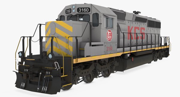 3D locomotive sd40-2 kcs sd40 model - TurboSquid 1567990