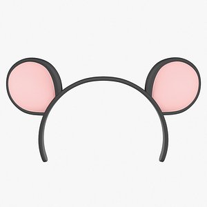 mouse ears headband 3D model