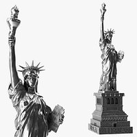 Statue of Liberty Silver Figurine