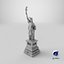 Statue of Liberty Silver Figurine