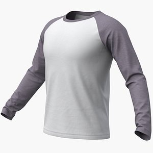 Raglan T-Shirt Long Sleeve(Gray) + PBR