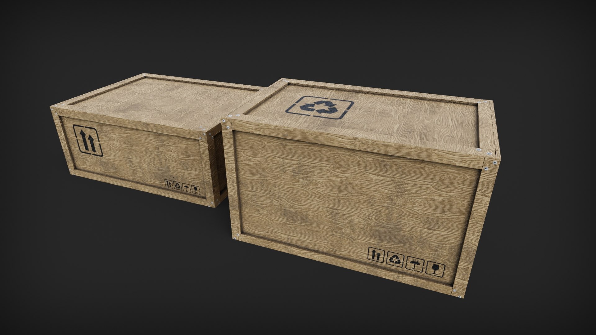 3D Shipping cargo boxes model - TurboSquid 2144908