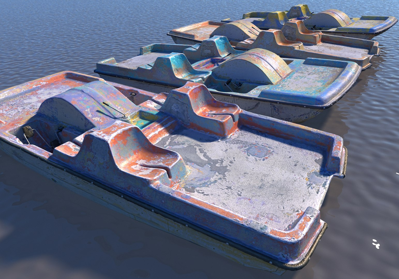 Pedalo Pack model https://p.turbosquid.com/ts-thumb/bX/CUnR0w/Pi/6675677/jpg/1623180307/1920x1080/fit_q87/f911df59c7288b9c55c054f04753fa7c441bd6c5/6675677.jpg