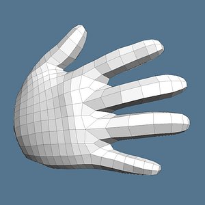free 3ds model cartoon hand