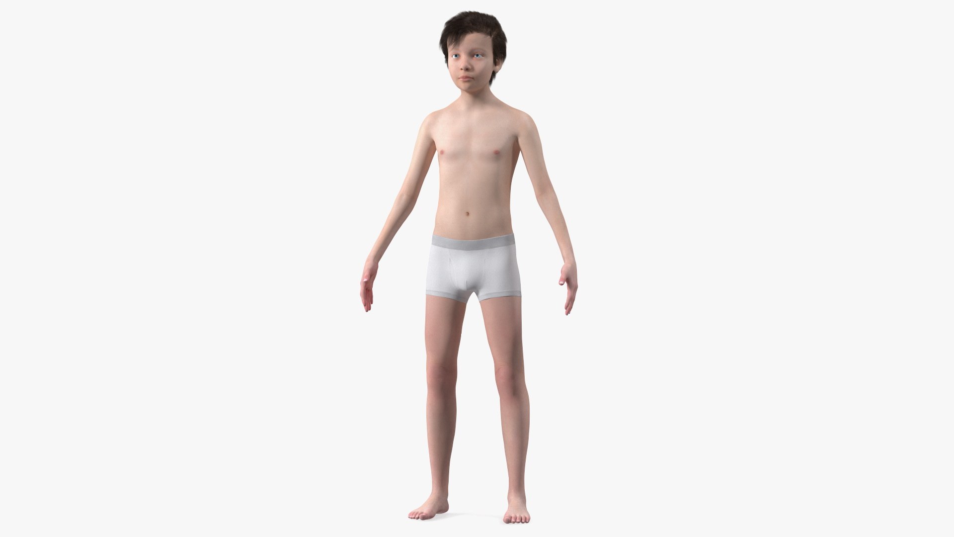Young Man Full Body Anatomy Fur