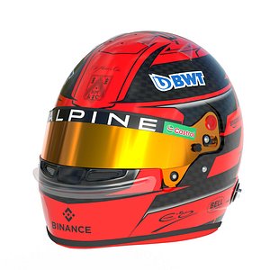 F1 Esteban Ocon Helmet 2024 3D model