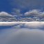 Nube volando a través