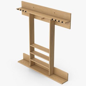 Wooden Billiard Cue Rack
