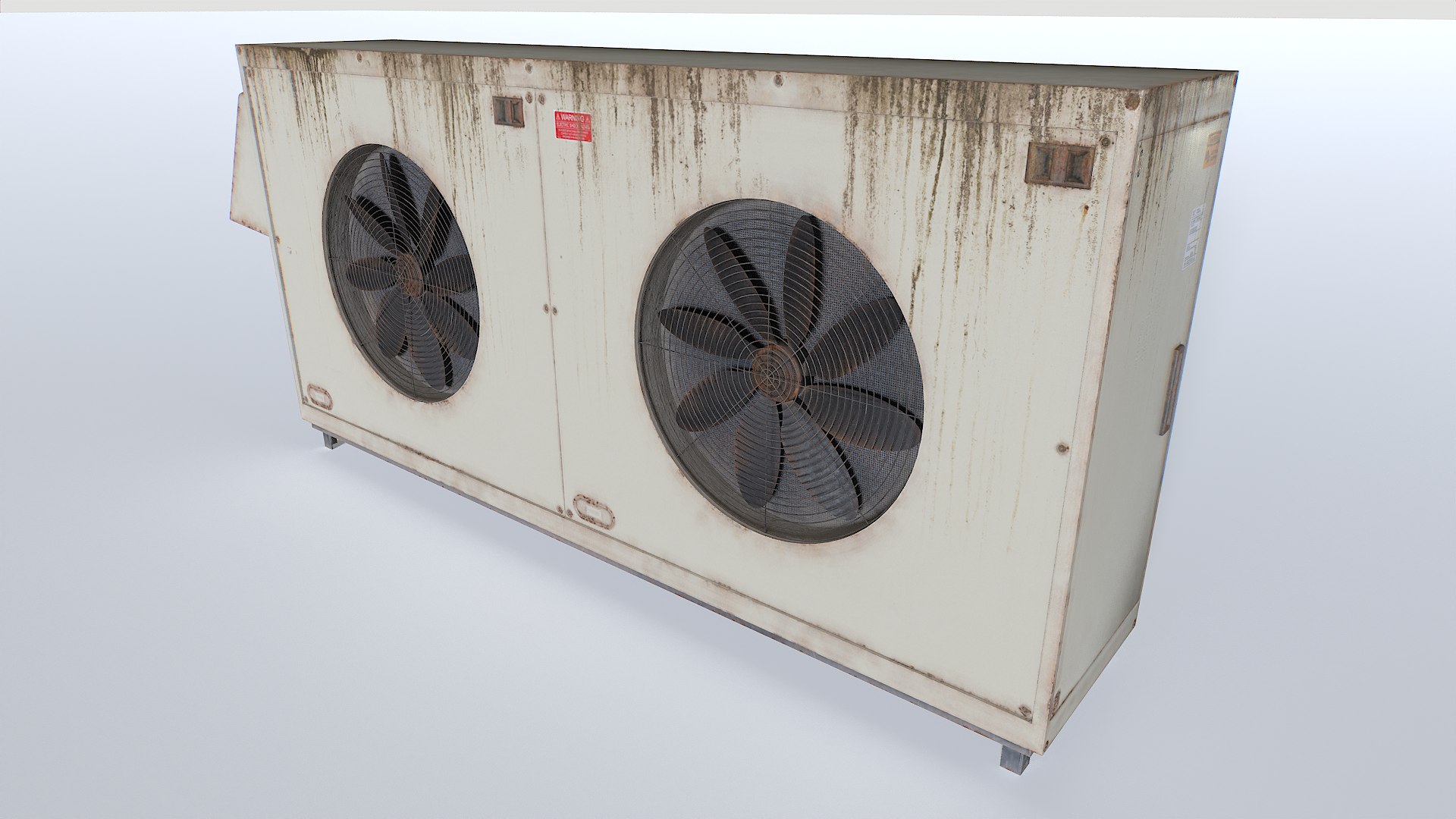 3D Model Rusty Rooftop AC Hvac Unit 4 - TurboSquid 2343459