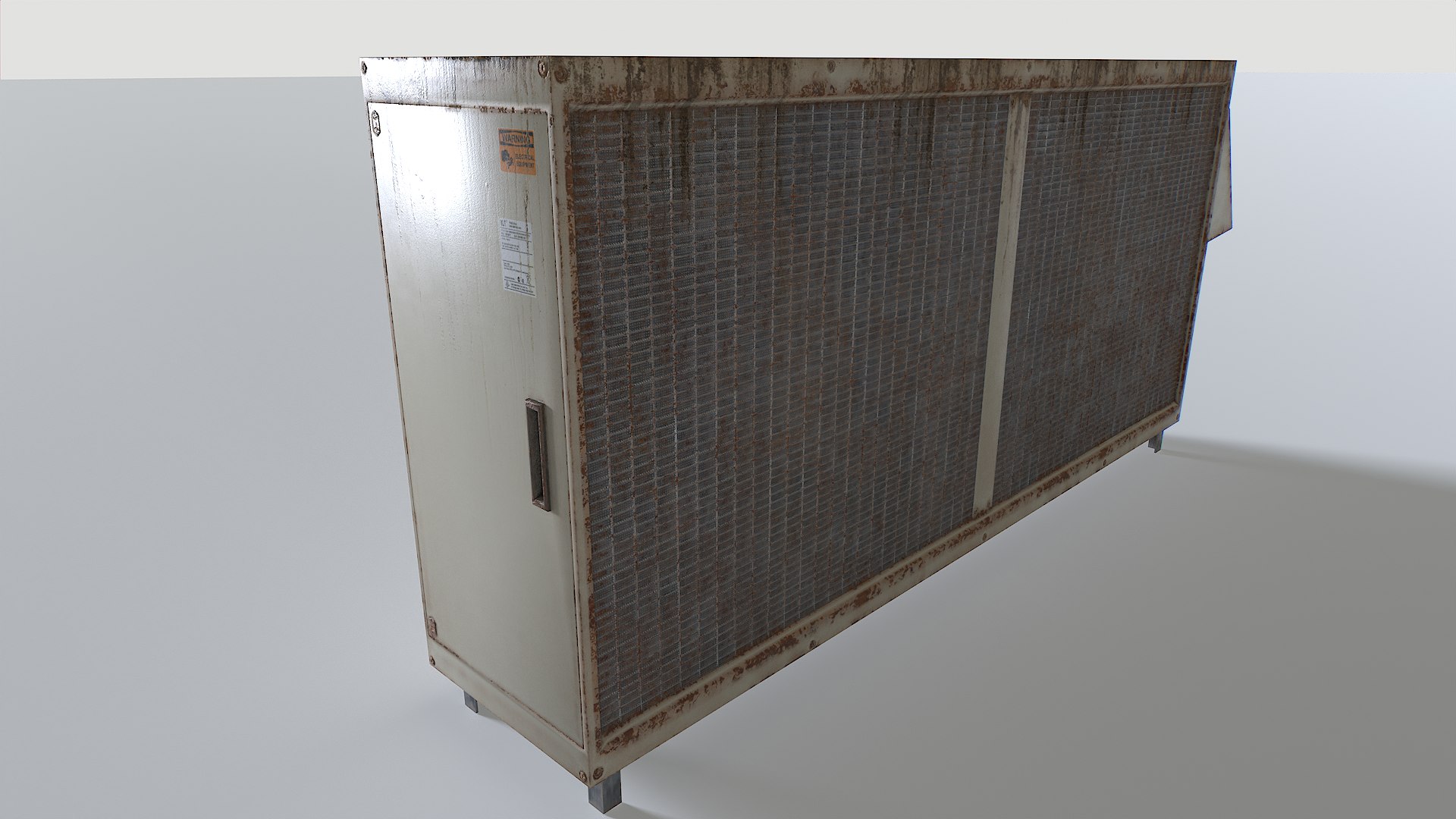 3D Model Rusty Rooftop AC Hvac Unit 4 - TurboSquid 2343459