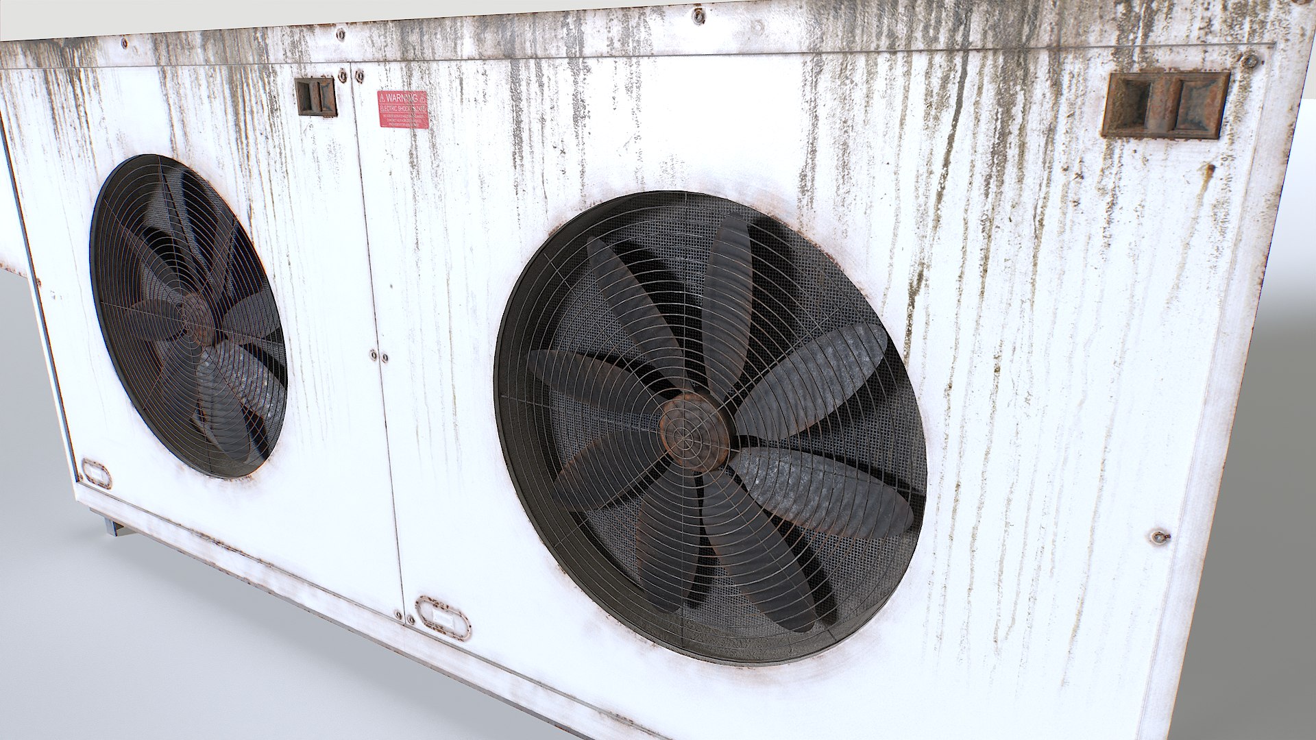 3D Model Rusty Rooftop AC Hvac Unit 4 - TurboSquid 2343459