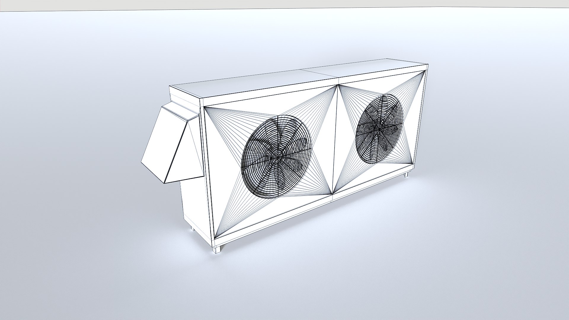3D Model Rusty Rooftop AC Hvac Unit 4 - TurboSquid 2343459