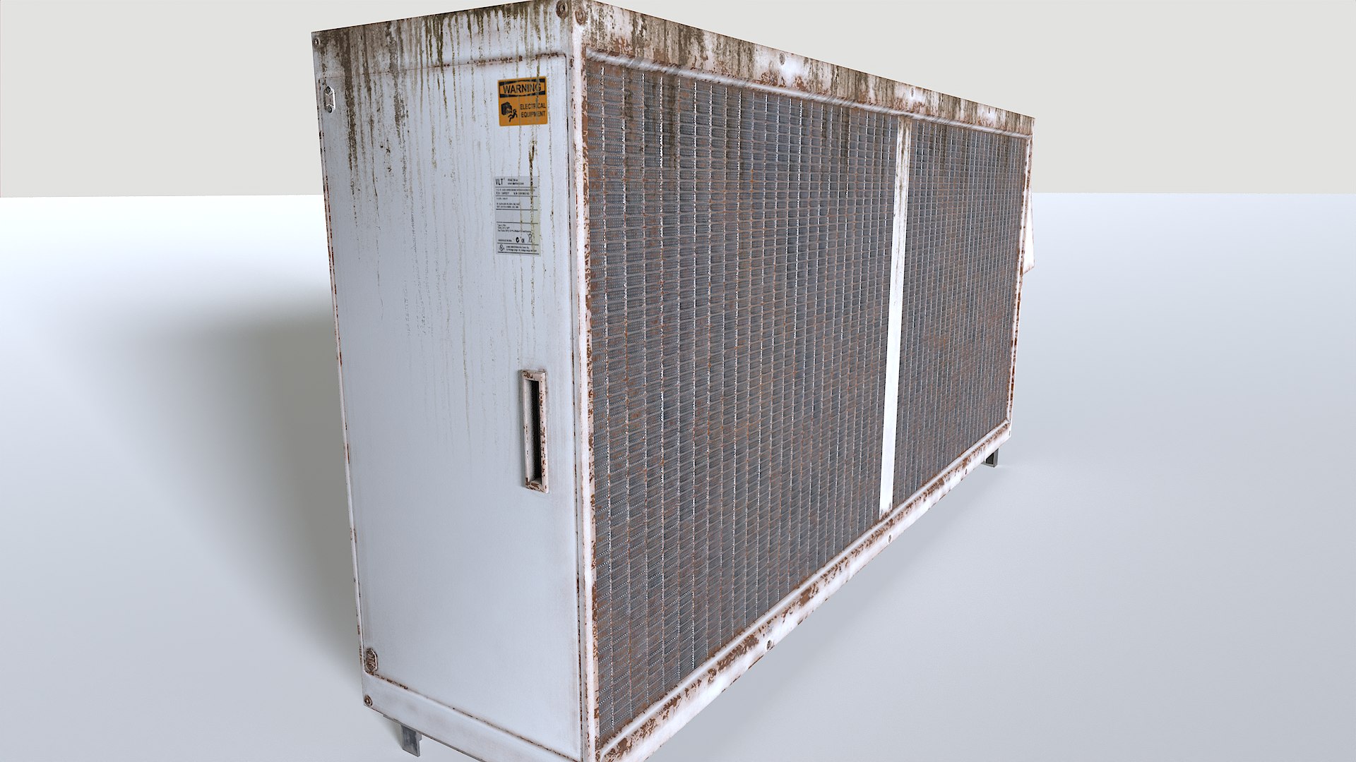3D Model Rusty Rooftop AC Hvac Unit 4 - TurboSquid 2343459