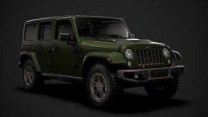 3D jeep wrangler unlimited 75th model