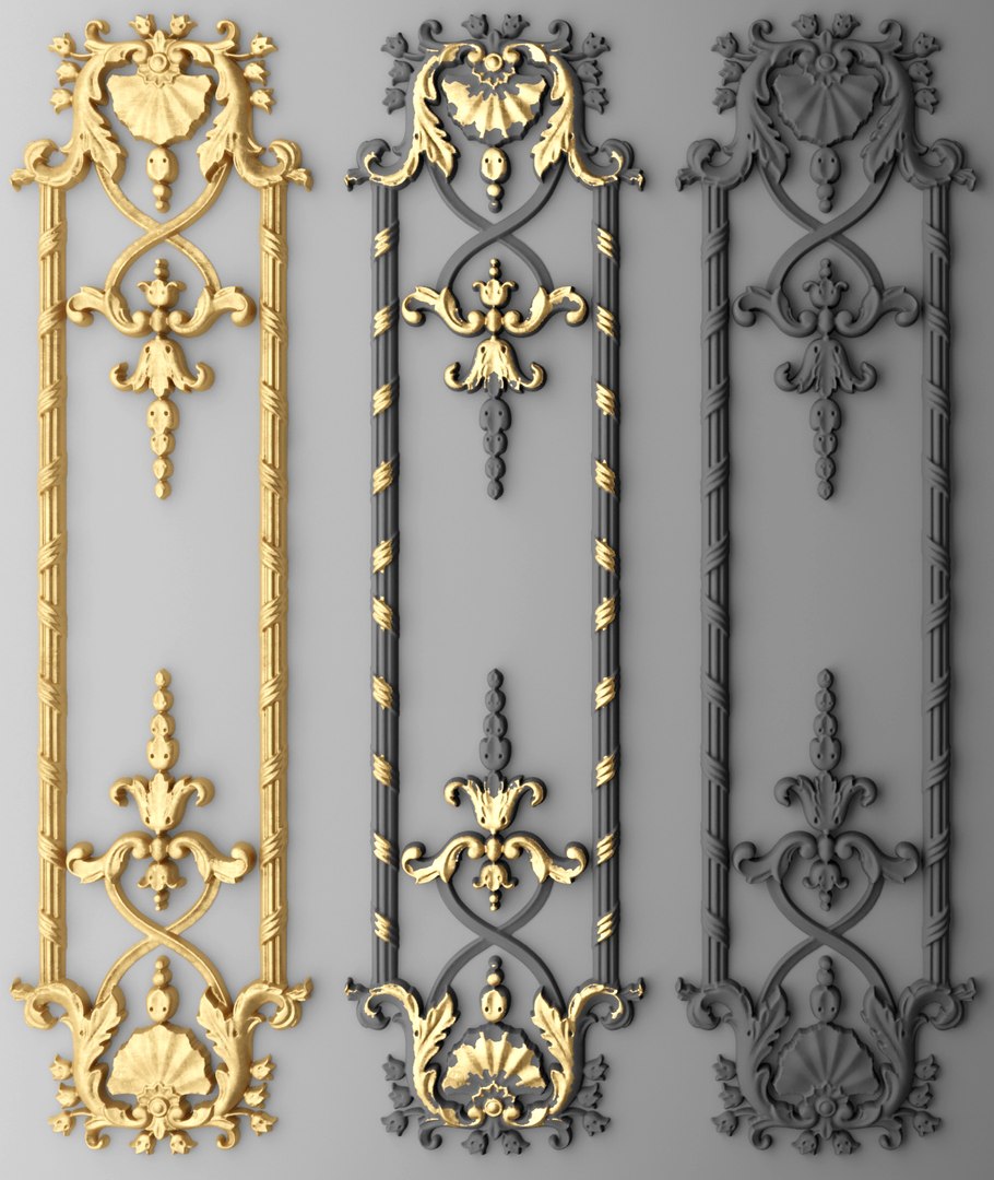 3d model boiserie molding