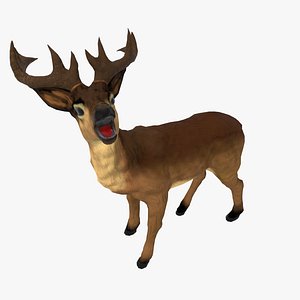 deer animal mammal 3d model