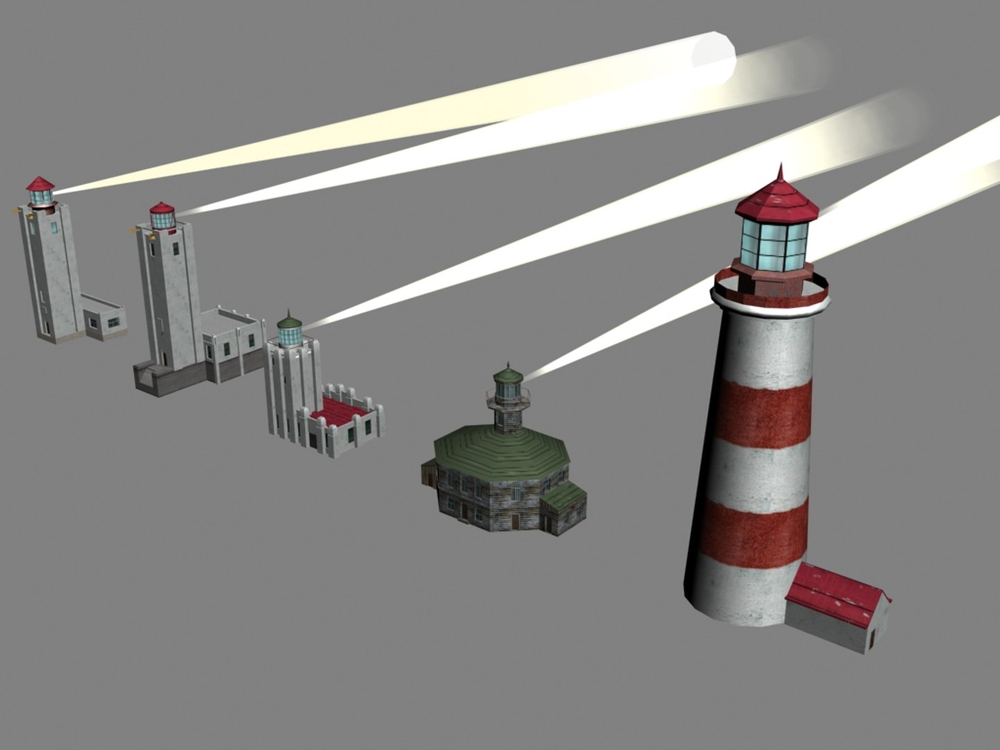 Lighthouses Alaska 3d Model