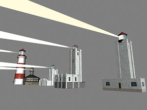 lighthouses alaska 3d model