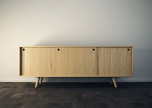 free sideboard vrayforc4d 3d model