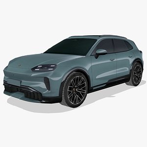 3D Porsche Cayenne S Electric 2026 model
