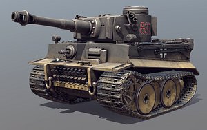 German Tiger I Tank Toon