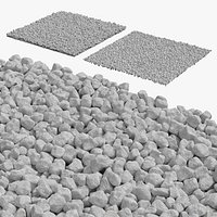 Decorative Pebbles Set White