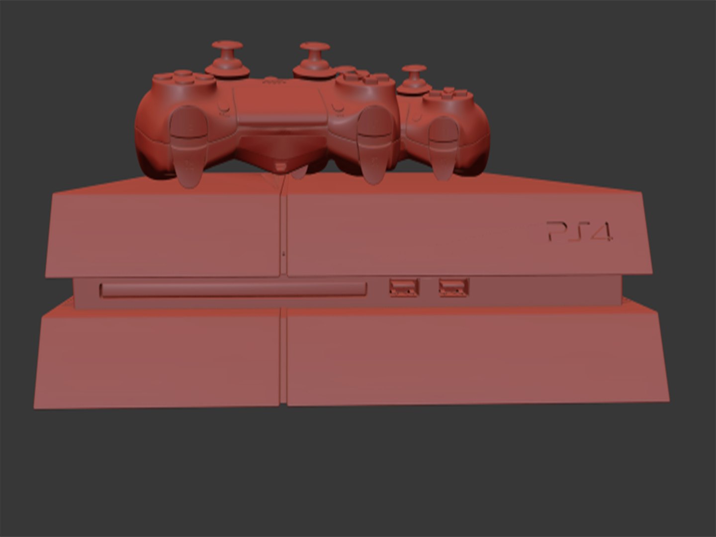 playstation 4 3d model