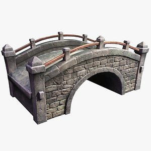 Stylized Stone Bridge 3D