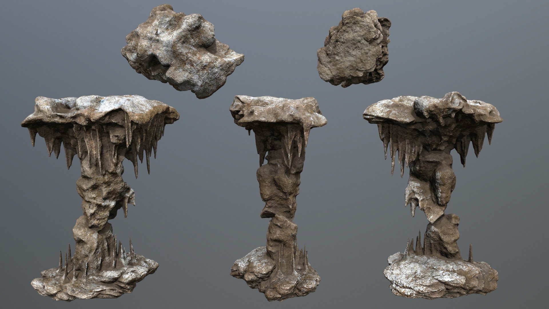3D Cave Rocks Model - TurboSquid 2382110