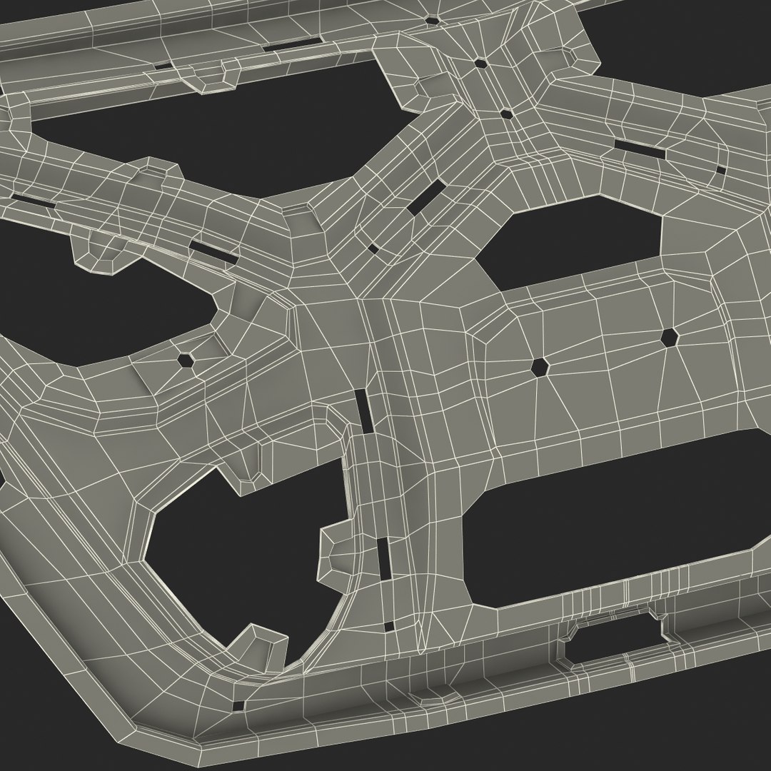 car trunk frame 3d 3ds