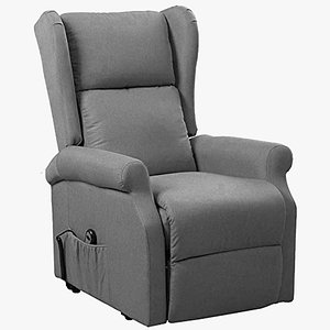 Fabric Electric Recliner Chair 3D model