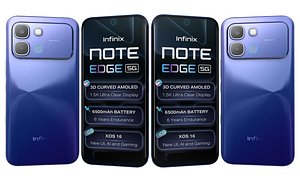 Infinix Note Edge Stellar Blue 3D