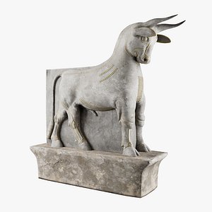 Persepolis Bull Statue 3D Model