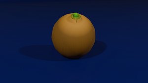 Low Poly Stylized Onion Game Ready Food Asset 3D