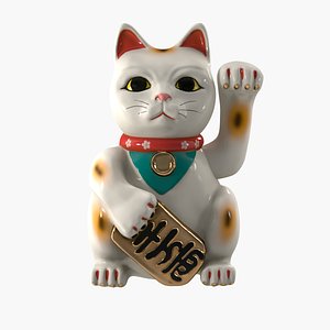 Maneki Neko Japan Cat PBR