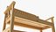 Gartenbank aus Holz im Freien