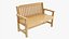Gartenbank aus Holz im Freien