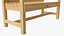 Gartenbank aus Holz im Freien