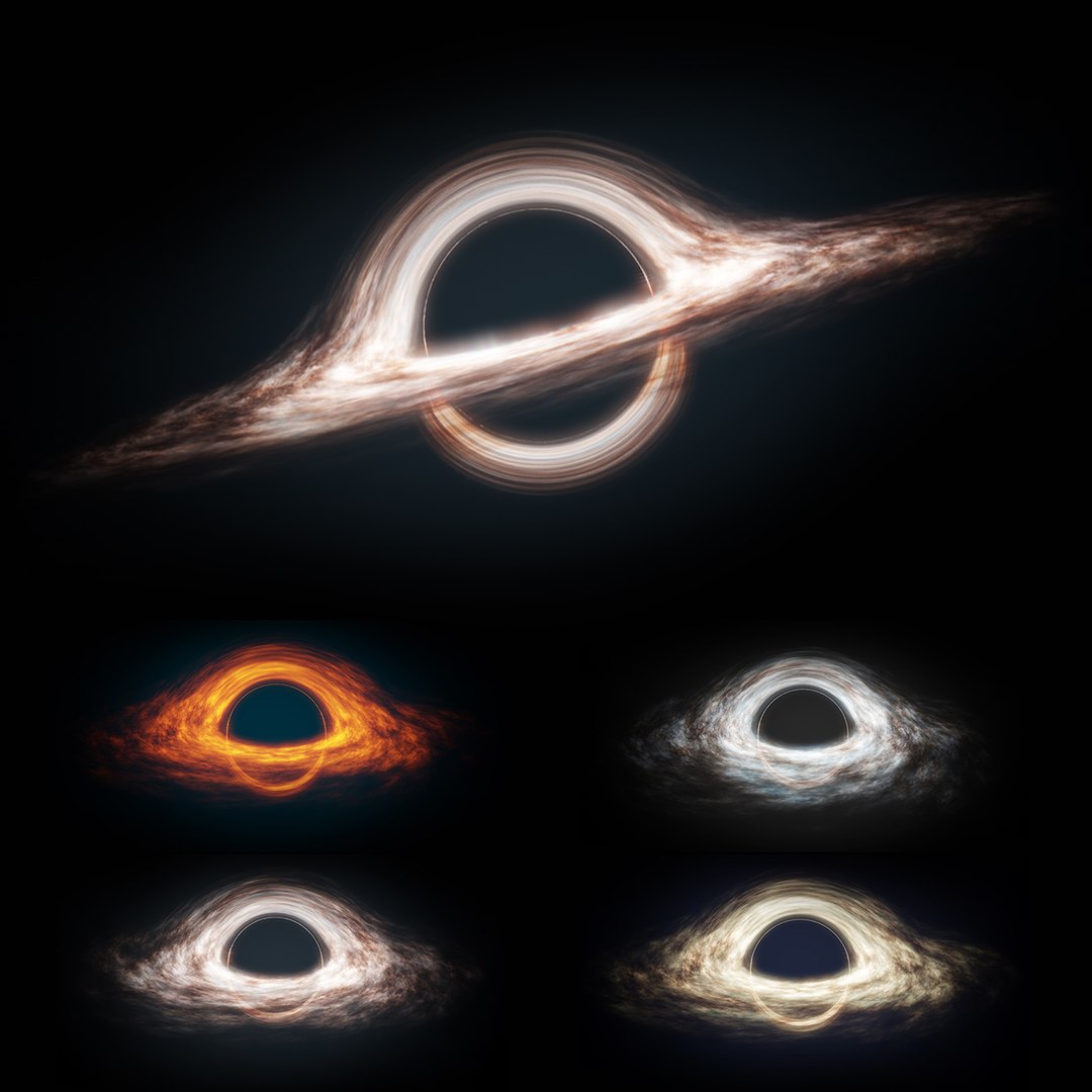 Volumetric Black Hole For Blender Animated Set 3D model preview