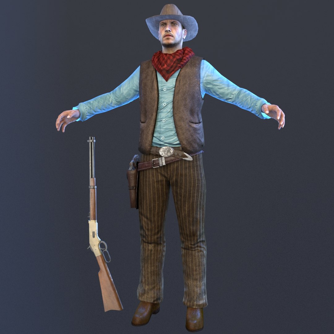 Cowboy Model - TurboSquid 1412749