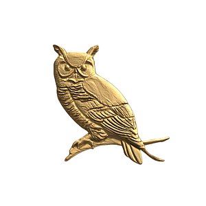 3D owl pendant-05 3D print model