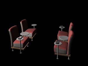 group chairs 3d max