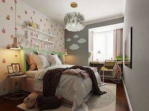 Children bedRoom 3D Model