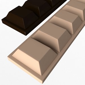 Chocolate Bar 02 3D model