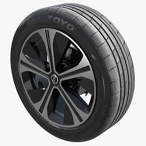 nissan wheel car 3D model