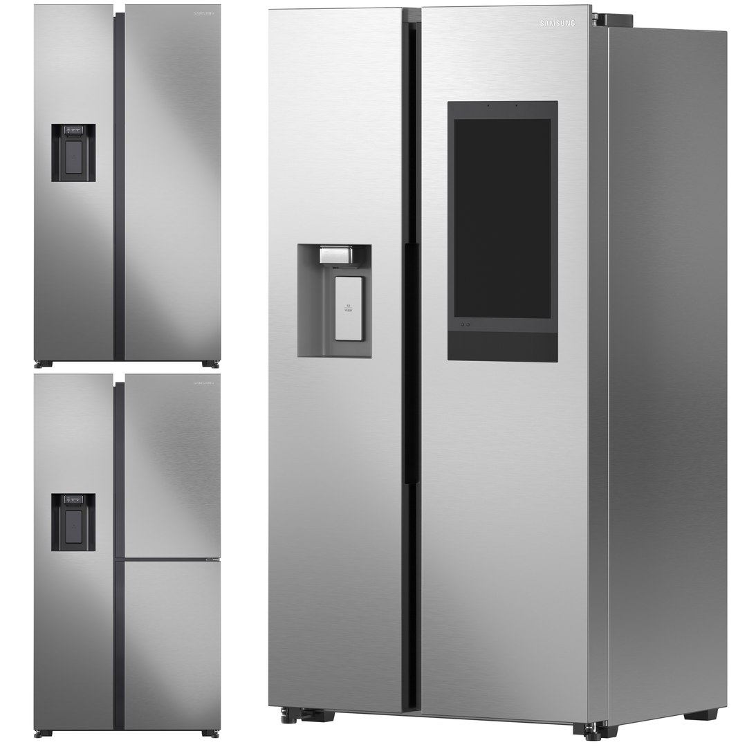 3D Model Samsung Refrigerator Collection - TurboSquid 1871083