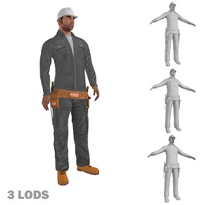 Worker B1 LOD Rigged