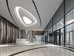 3D Office lobby 01