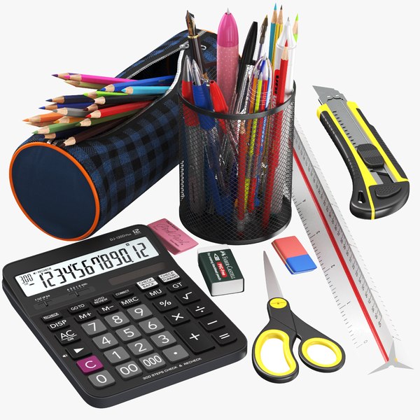 School Supplies 3D model