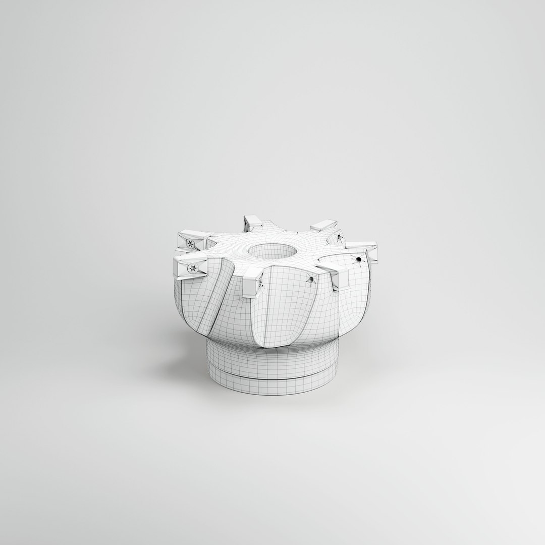 Milling cutters with indexable inserts model https://p.turbosquid.com/ts-thumb/bY/WH9w3Q/mL/wire/jpg/1718956794/1920x1080/fit_q87/0c8b774054927a76e23c83bb0f3ba59703ab5951/wire.jpg